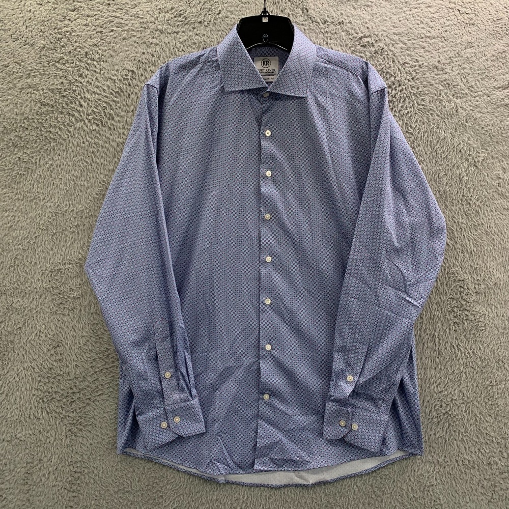 Kurt River Shirt Mens Size Large Button Up Blue